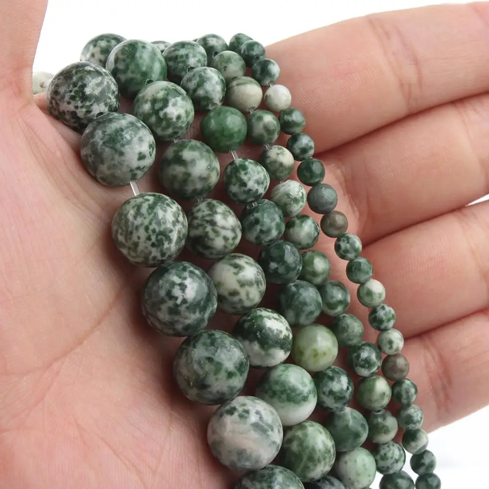 Бусины из натурального камня для ювелирных изделий круглые бусины-Распорки с