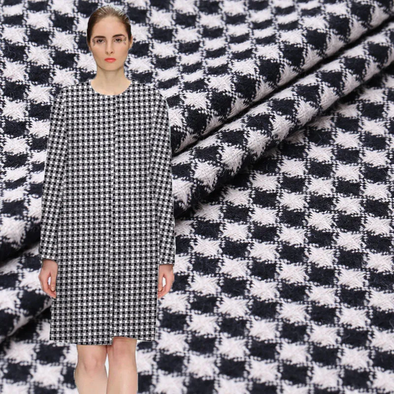 Небольшой сломанный цветок осень и зима твидовая ткань для платья шерсть ткани DIY Мода пальто Tecidos Para Roupa сшить одежду