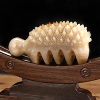 thicken african horn massage comb hedgehog shape multifunctional scalp acupuncture massager face lifting beauty gouache scraper