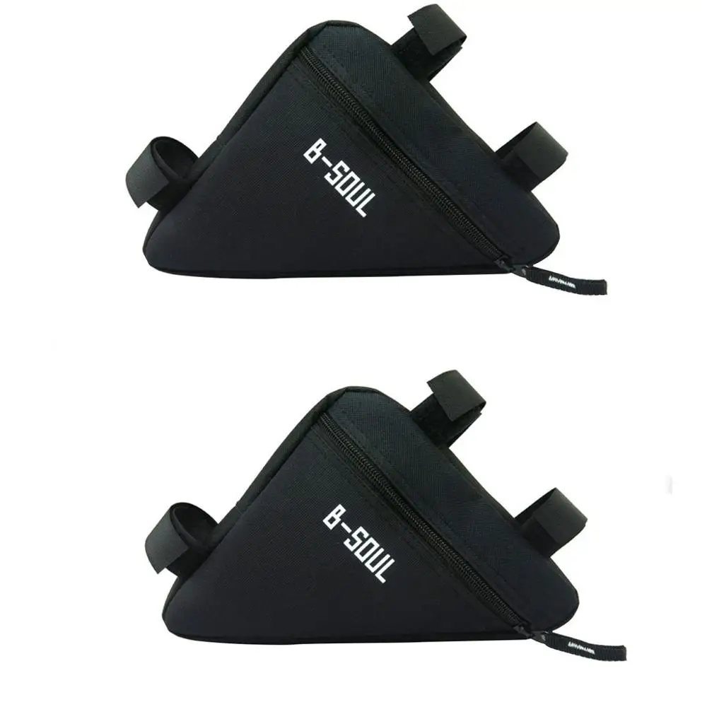 2pc Bicycle Frame Front Tube Bag Cycling Bike Pouch Holder Saddle Panniers #4C04 |