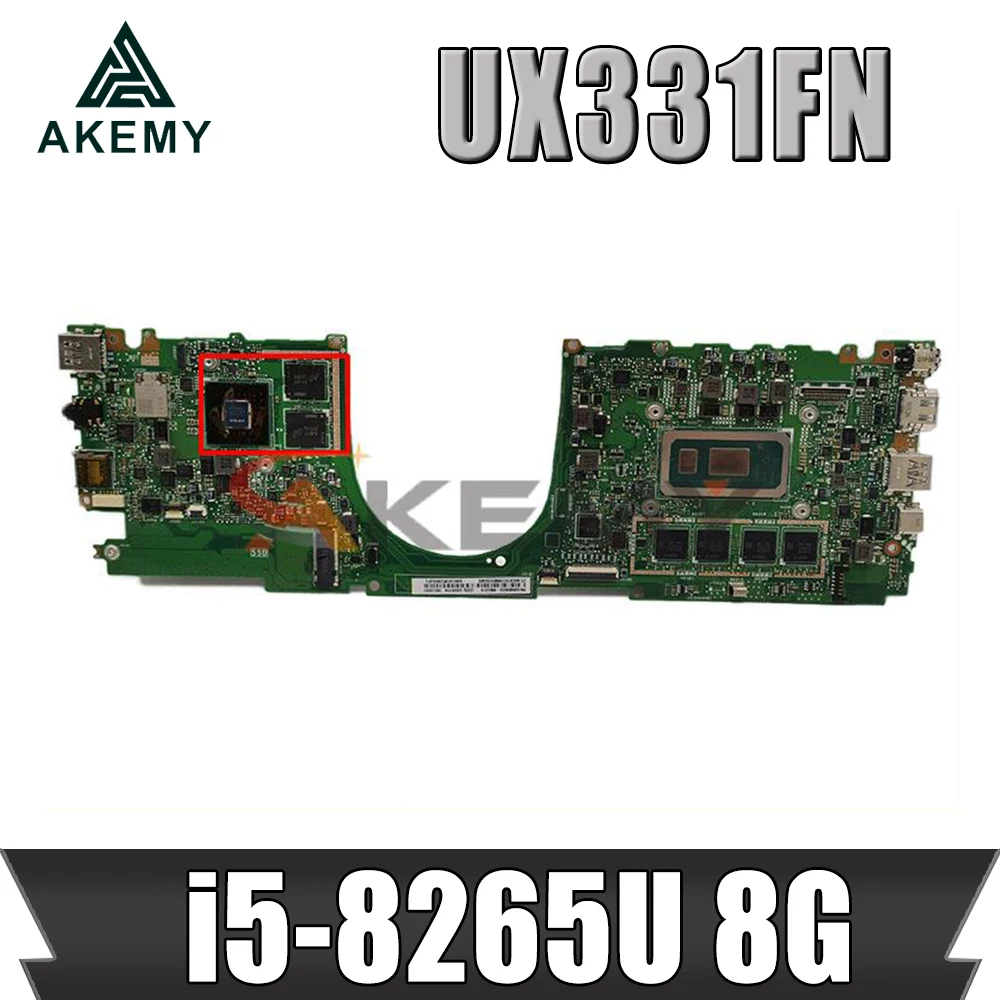 

Akemy For ASUS ZenBook 13 UX331F UX331FN UX331FB U3300F U3100F Laotop Mainboard Motherboard i5-8265U N17S-LG-A1 8G-RAM