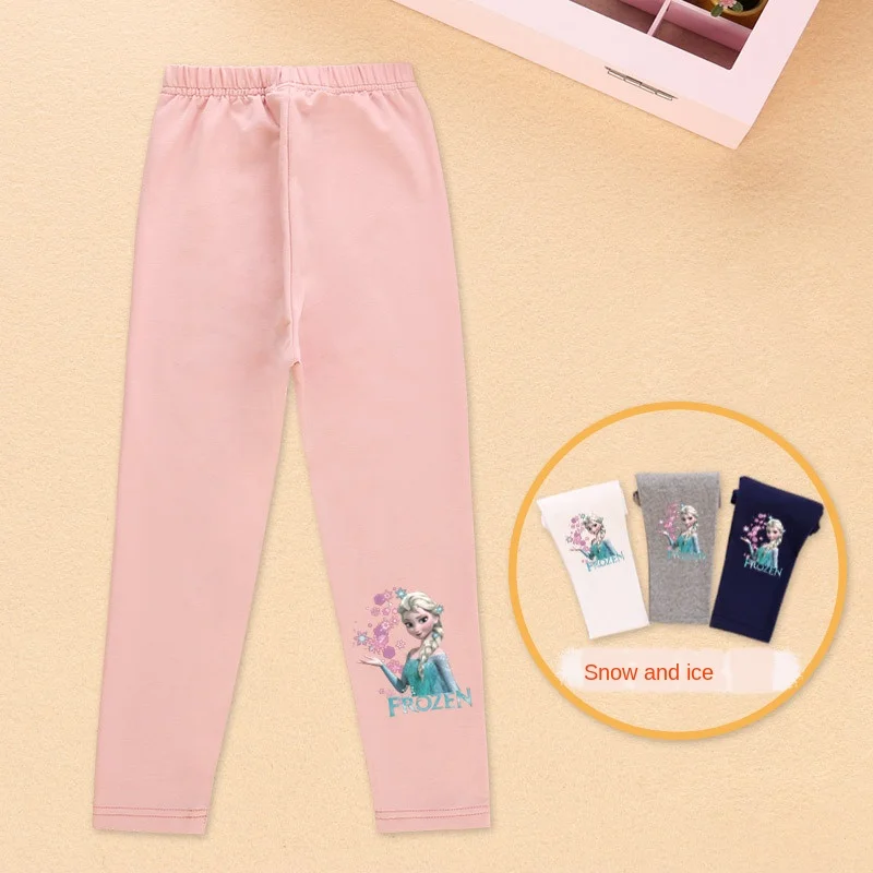 2021 штаны для девочек леггинсы с рисунком Ледяной грибок хлопковые малышей