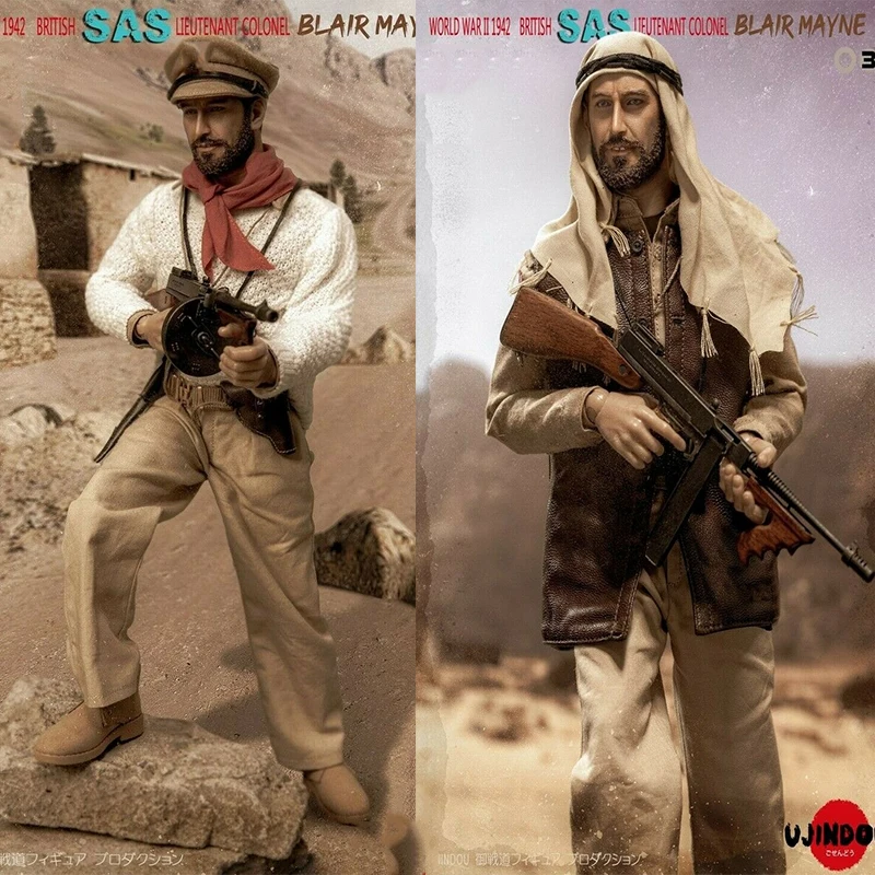 

1:6 UJINDOU UD9003 WWII 1942 British Sas Lieutenant Colonel Blair Mayne Collectiable