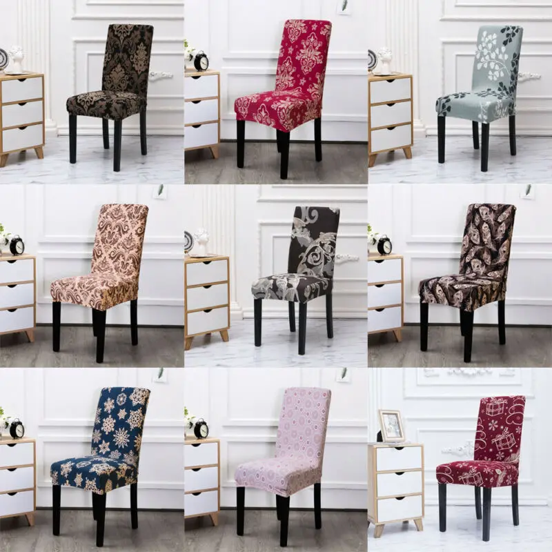 Чехлы на стулья в стиле ретро из эластичного спандекса Сменные чехлы чехол