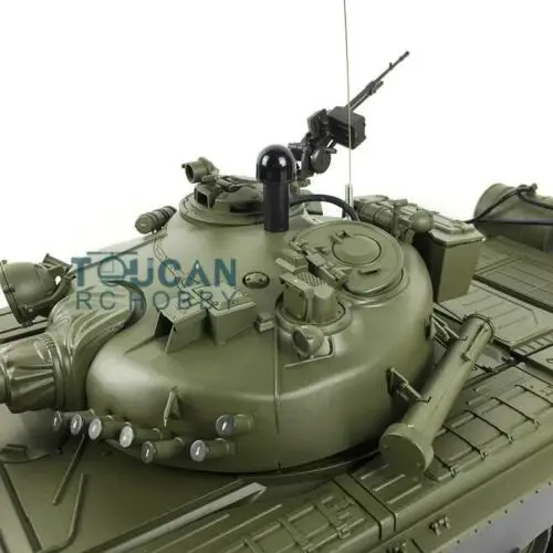 Henglong 1/16 6,0 пластик Россия T72 RTR rc Танк 3939 с 360 башенкой красные глаза TH15064