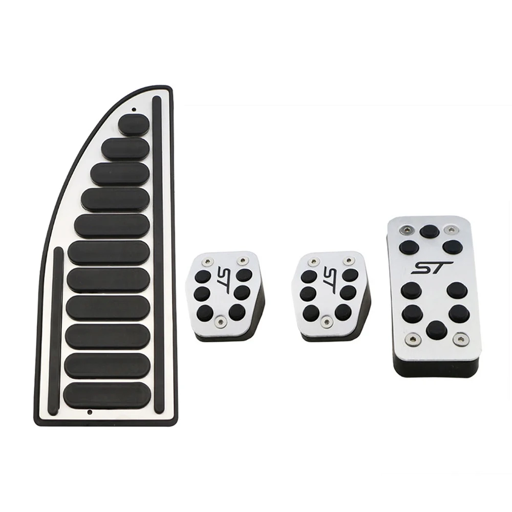 4Pcs MT Full Zlord для Ford Focus 2 MK2 3 4 MK3 MK4 Kuga Escape ST 2005- педаль акселератора тормоз педаль сцепления педали крышки - Название цвета: 4Pcs MT Full