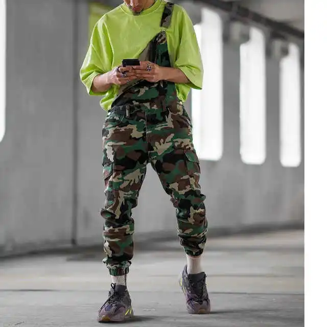 Комбинезоны мужской комбинезон 2021 Новая мода Военный Тактический камуфляжное