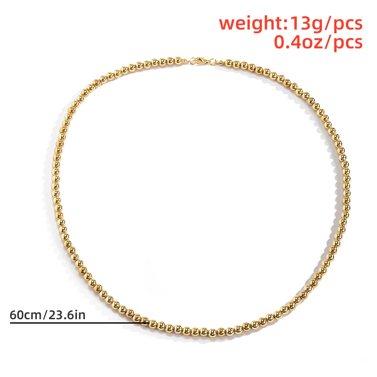 

Salircon Vintage Long Beads Chain Necklace Goth Aesthetic Acrylic Neck Chains Kpop Necklace for Women Fashion Jewelry Gift 2021