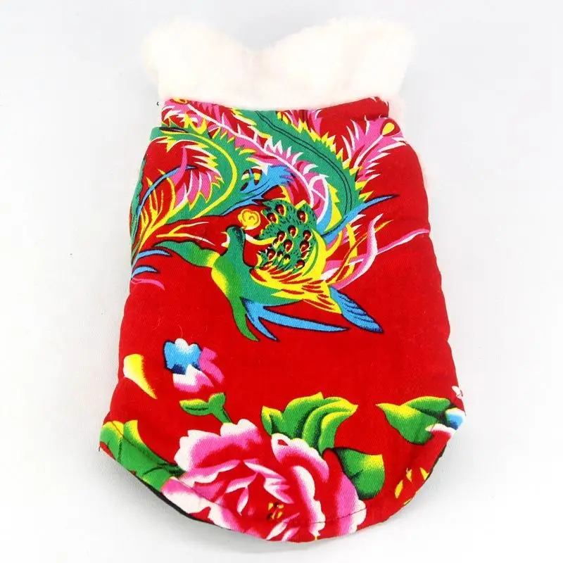 

Dog Clothes Pet Festive Padded Jacket Teddy Golden Retriever Alaska Dog Sleeveless Clothes Autumn and Winter Warm Clothes