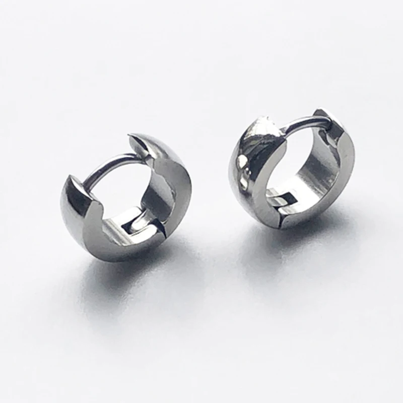 Серьги кольца из нержавеющей стали UVW119 для мужчин и женщин пирсинга с раковиной
