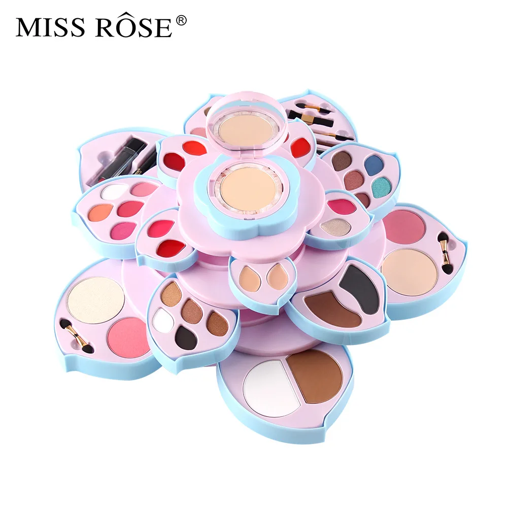 

Miss Rose rotating powder powder big plum color makeup plate multifunctional makeup set complete set