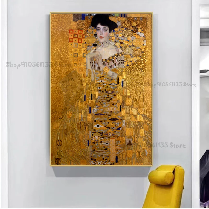 3D полная алмазная живопись бриллиантовая вышивка Gustav Klimt Adele Bloch наборы картины