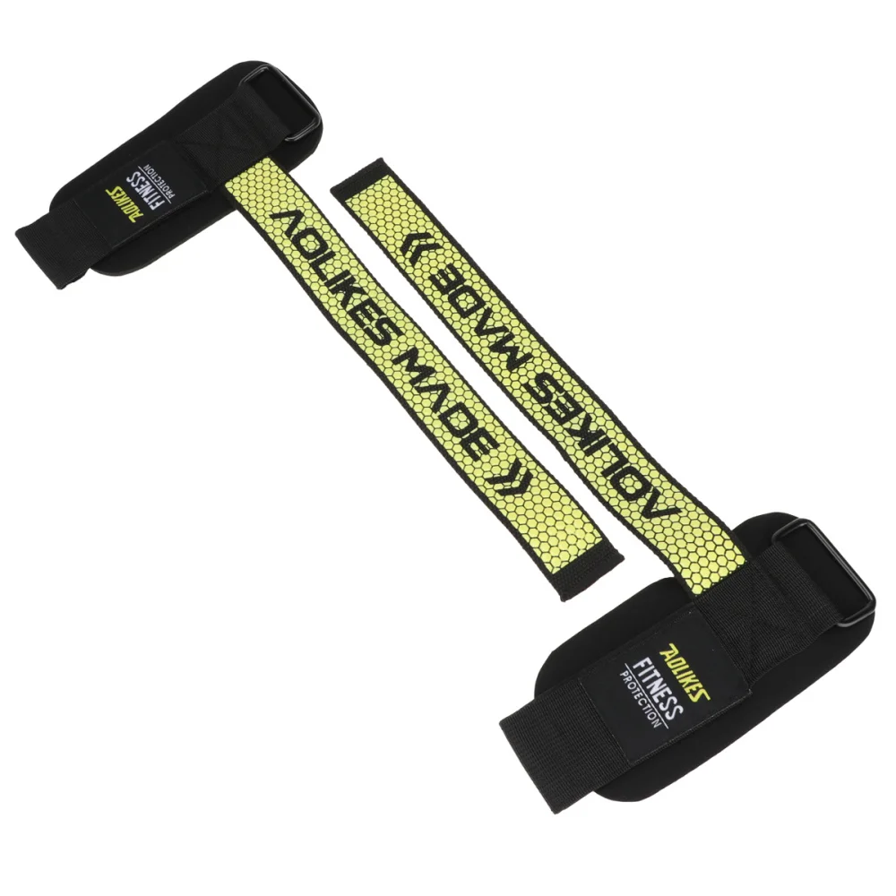 

1 Pair Lifting Strap Weightlifting Wrist Support Nonslip Rubber Deadlift Strap