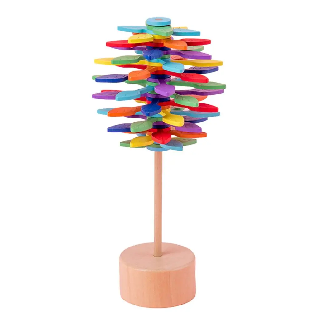 

Wooden Spiral Lollipop Stress Relif Toy Spinning Magic Wand Decompression Kit Fibonaccis Sequences Toy Art Decoration Kids Gift