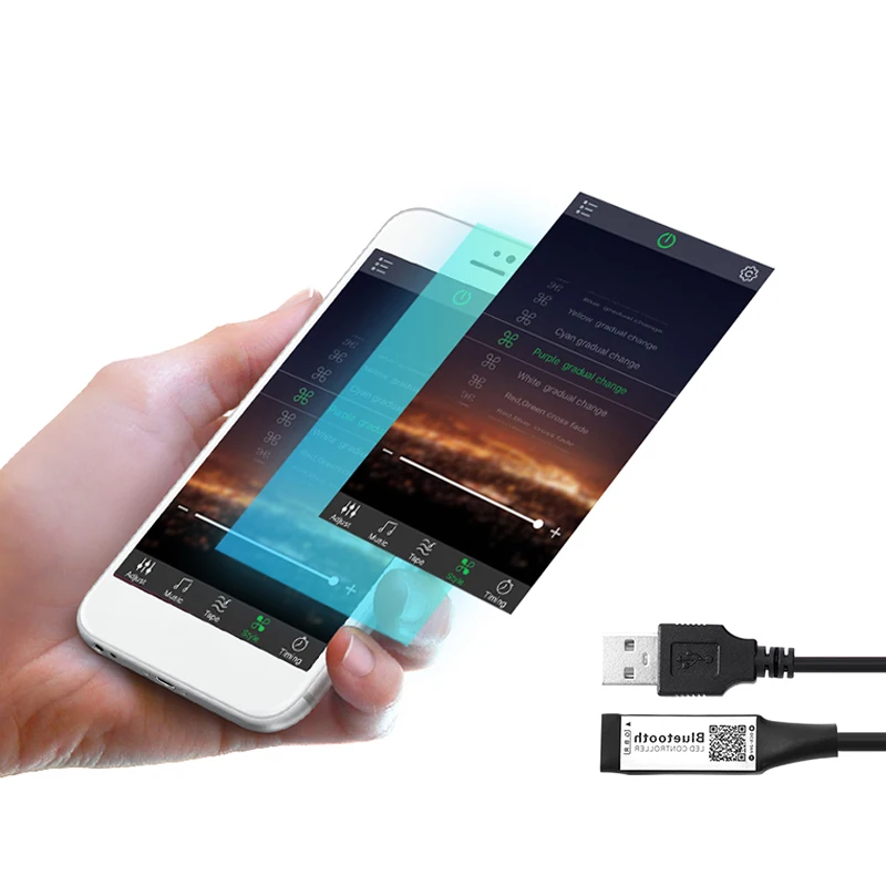Умный RGB Bluetooth Таймер USB контроллер для 5V 3528 5050 светильник|Пульты ДУ| |