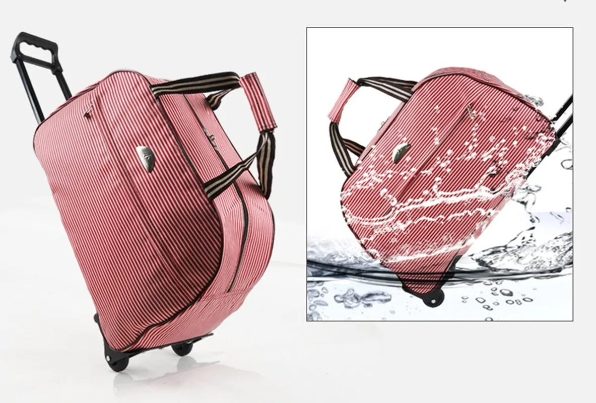 Дорожная сумка на колесиках чемодан женские и мужские дорожные сумки для