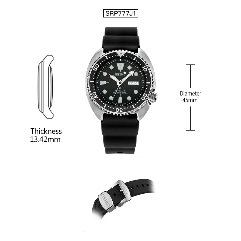SRP777J1 Seiko часы мужские ProPex Дайвинг стол воды призрак автоматические механические часы 200 метров водонепроницаемые спортивные мужские часы - Цвет: SRP777J1