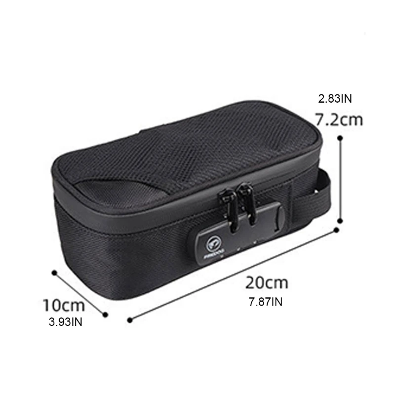 

Smell Proof Bag with Lock, Carbon Lined Odor Proof Case Containers for Travel Stash Storage charcoal bag