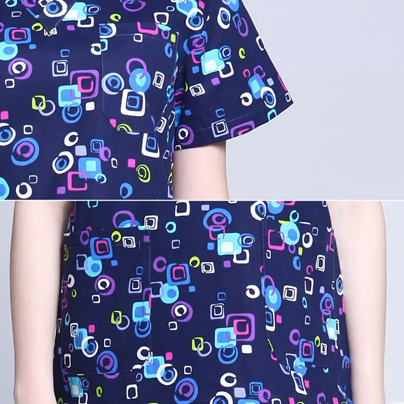 

Unisex Nursing Uniform Set Pet Doctor Workwear Work Beauty Salon Uniforms V-neck Laboratory Clothing Lab Coats Overalls Clothes