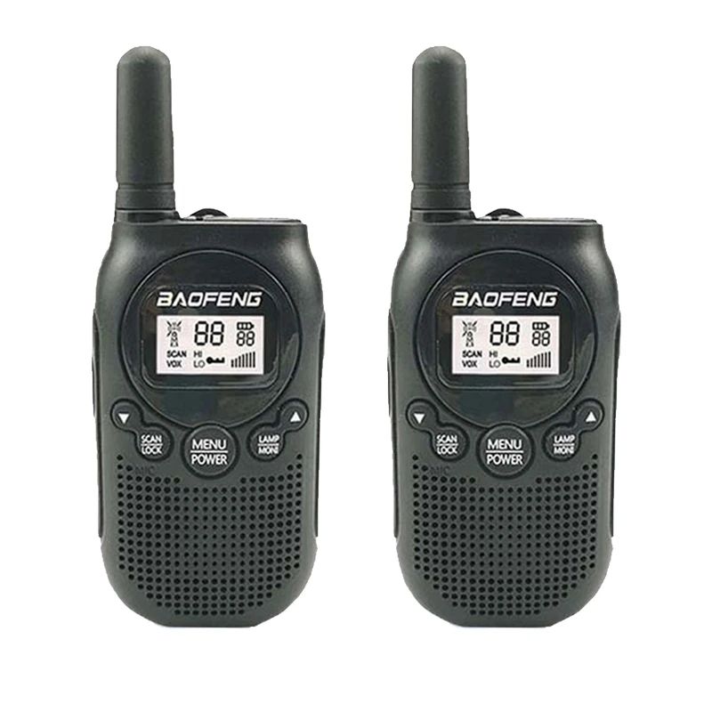 Комплект из 2 предметов новинка Baofeng T6 мини иди и болтай Walkie Talkie “иди 0 5 Вт 1500 мА/ч