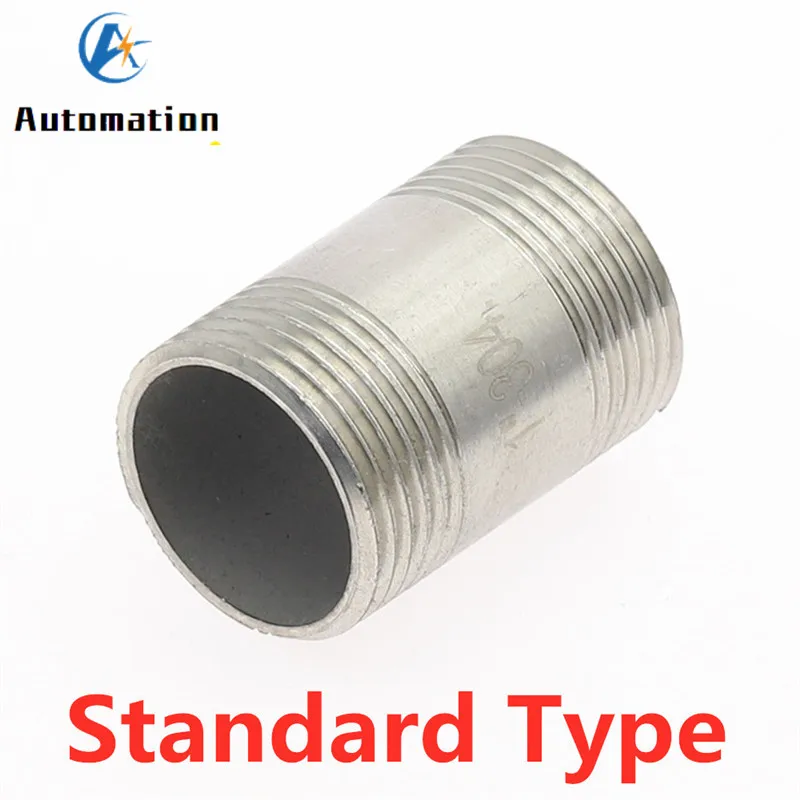 1/8 &quot1/4" 3/8 &quot1/2" 3/4 &quot1" BSP с наружной резьбой Длинный ниппель 304 фитинги из