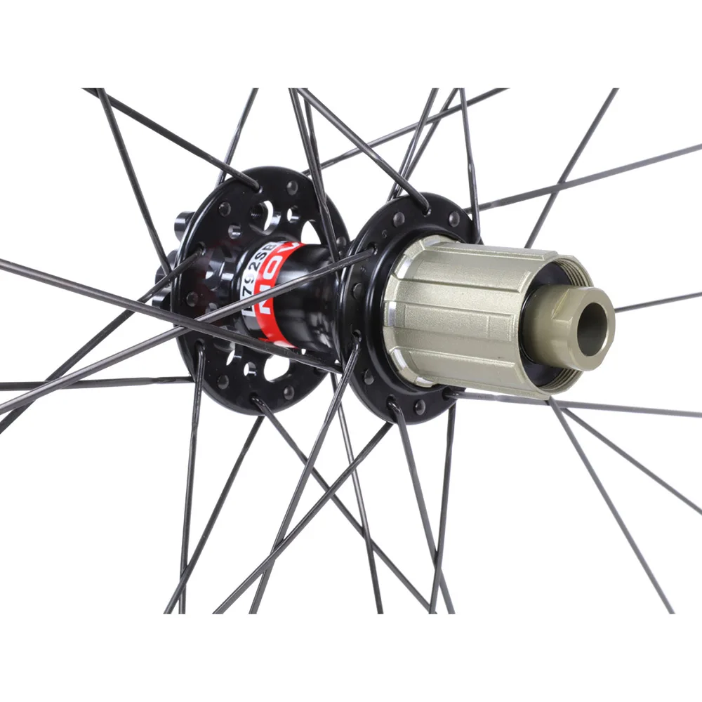 Icanbikes Быстрый светильник 700C Углеродные колеса 40 мм clincher бесщеточный готовый