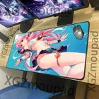 Коврик для мыши XGZ, черный, сшиваемый, в стиле аниме