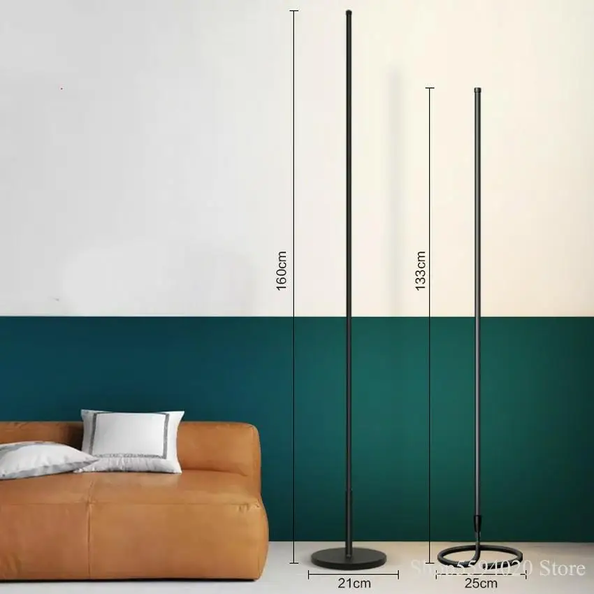 Простые минималистичные светодиодсветодиодный напольные лампы в скандинавском