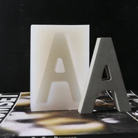 capital letter concrete silicone mold cement letter decorative mold