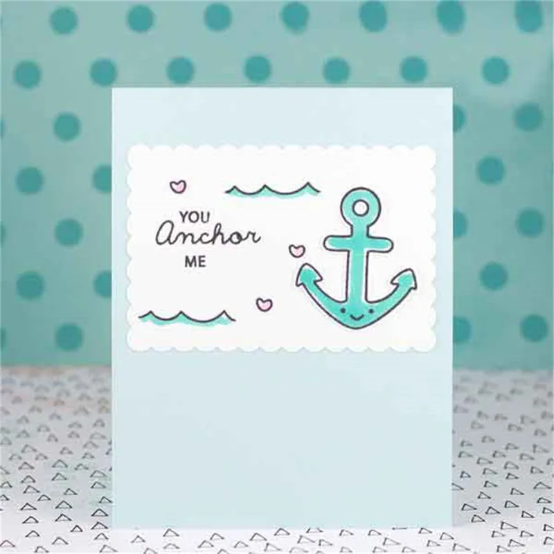 Жизнь якорь чистые штампы и для рукоделия Скрапбукинг карты изготовление DIY