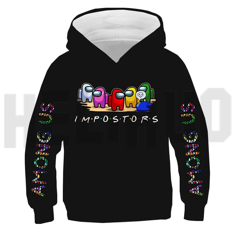 

Sudadera Hombre 3D Print Among Us Hoodie Men Anime Sweatshirt Impostor Long Sleeve You Look Sus Harajuku Streetwear Pullover