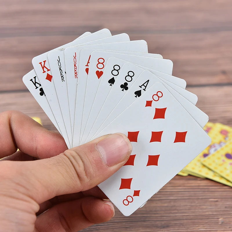 Игральные покерные карты портативный мини маленький покер интересные игральные