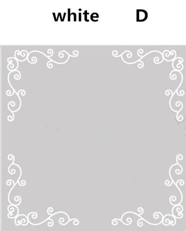 white 4 шт./компл. самоклеящиеся оконное стекло стикер декоративная оконная пленка мебельное стекло зеркало угловой наклейка домашний декор - Цвет: white