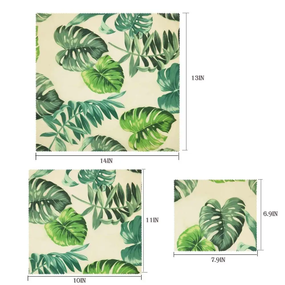 Визуальное прикосновение ладони органический пчелиный воск ткань сэндвич пакет