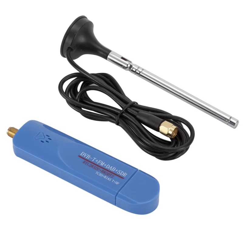 Цифровой USB 2 0 RTL SDR Smart DVB-T TV Stick + DAB FM RTL2832U R820T2 500 кГц-1 7 ГГц тюнер приемник с антенной