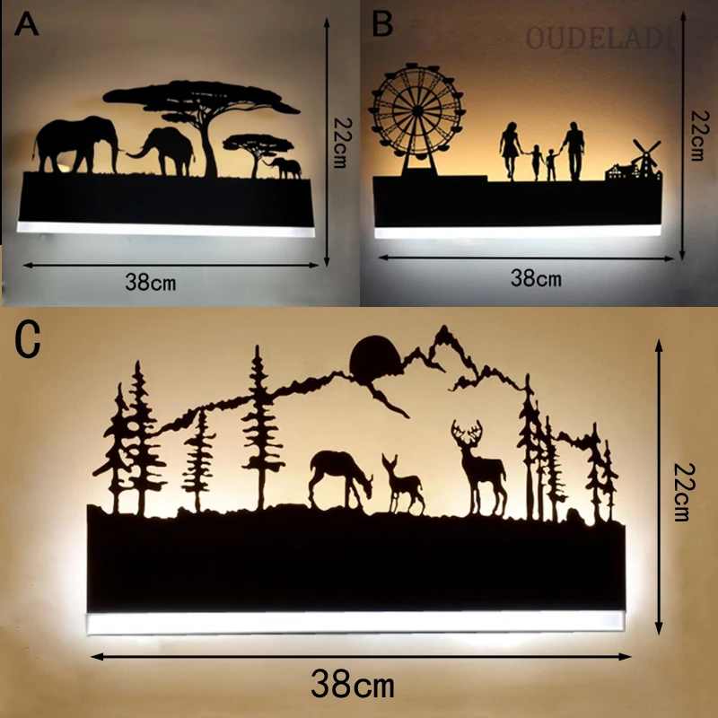 

Modern Nordic LED Acrylic Wall Lamps Frog Front Light 110V-220V Bedroom Balcony Stair Aisle