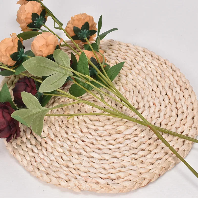 

67 CM Exquisite 6 Fake Peony Flower Road Leading Decorative Artificial Flowers, Home Wedding Hotel Decoration Artificial Flowers