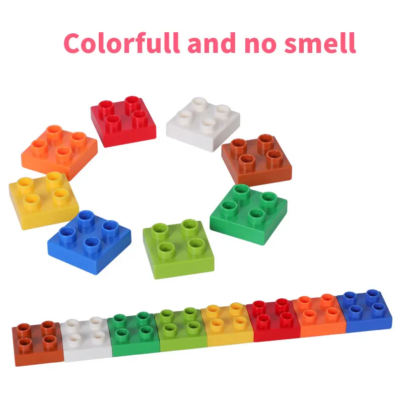 Классические кирпичи-пластины 2x2 строительные блоки большого размера городской