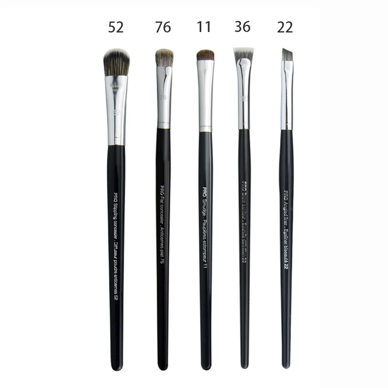 

5Pcs Professional Makeup Brushes Set Smoky Shadow Airbrush Crease Brushes Eyeshadow Eyebrow Concealer Blending Makeup Tool
