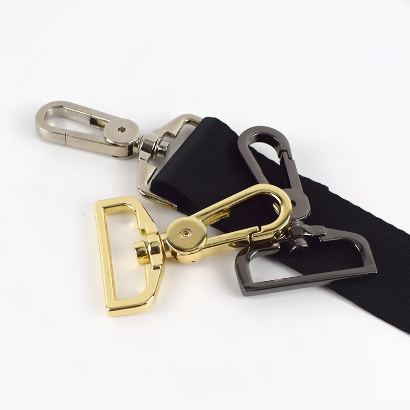 5 шт. 25/32/38 мм металлический мешок пряжки Поворотный Trigger зажимы собака брелок в