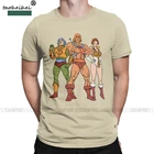 Хлопковая футболка MotU Trinity He-Man Masters Of The футболка с рисунком Вселенная Men, мультяшная рубашка в стиле 80-х, с рисунком героев мультфильма She-Ra Beast