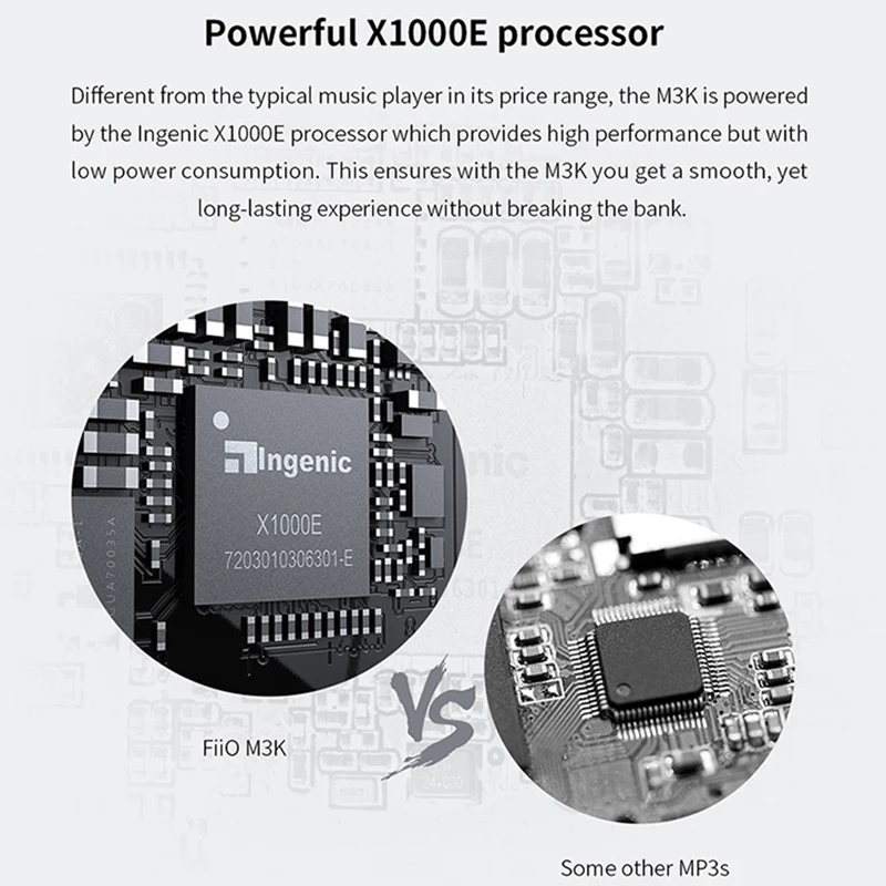 Музыкальный плеер FiiO M3K Mini Hi-Fi портативный аудио с поддержкой MP3 Hi-Res звук без