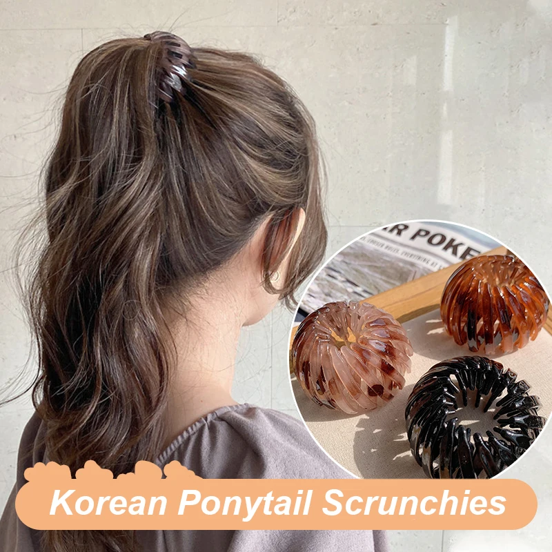 

Fashion Women Hair Claw Horsetail Buckle Hair Clip&Hairpin Bird Nest Expanding Hair Accessories Female Ponytail Headwear