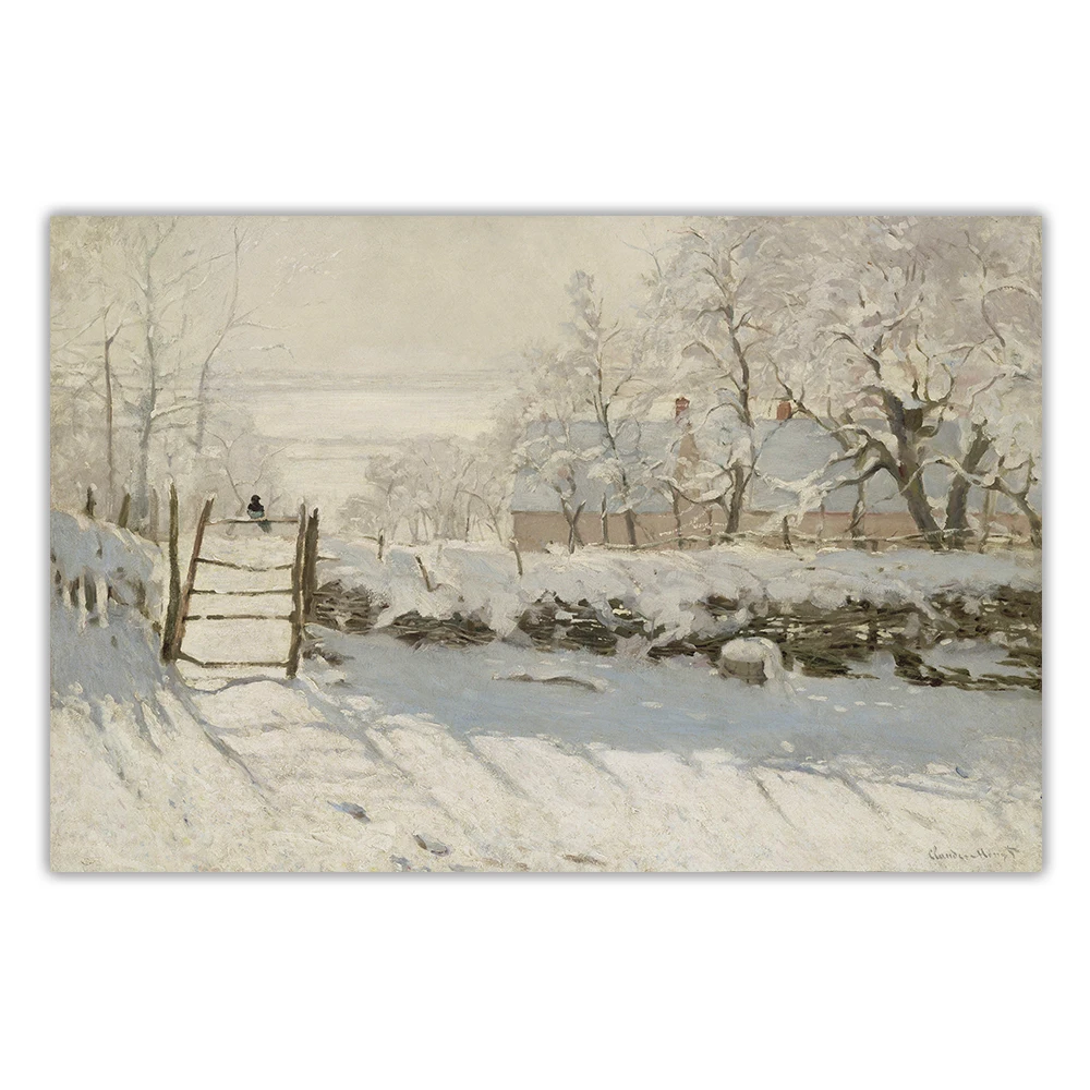 Цитон Клода монета magthe Magpie 1869 Canvas Холст Картина маслом художественное оформление