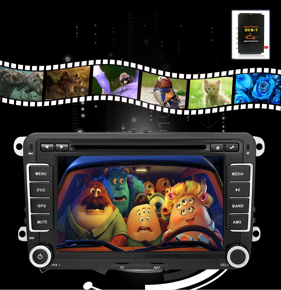 Eunavi 2 Din ips Android 9,0 автомобильный мультимедийный DVD радио плеер gps для VW GOLF 5 6 Polo Bora JETTA B6 PASSAT Tiguan SKODA OCTAVIA