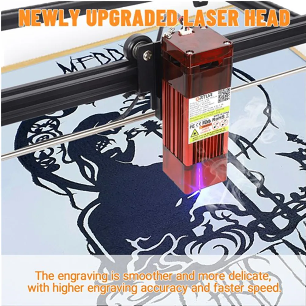400*400mm Big Size Laser Engraver ttl 20W Machine PMW Control CNC Cutter 5500mw 1600mw Engraving |