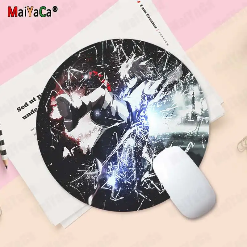 

Maiyaca Beautiful HUNTER x HUNTER Killua Zoldyck High Speed New round Mousepad Anti-Slip Laptop PC Mice Pad Mat gaming Mousepad