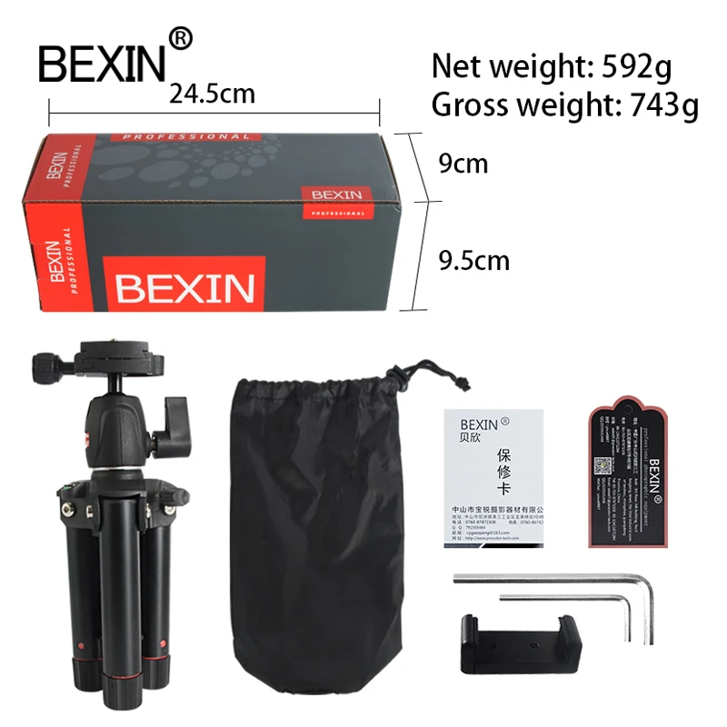 

BEXIN New mini tripod tabletop desktop camera stand mount travel holder mobile tripod for the camera DSLRS phone on the table
