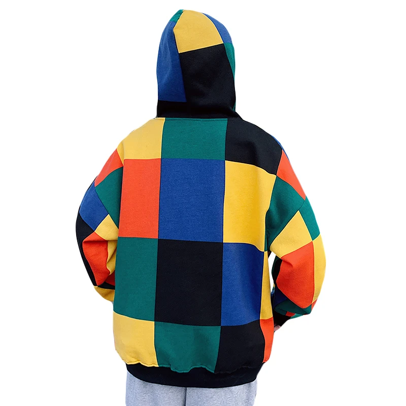 Мужская хлопчатобумажная Повседневная Толстовка в стиле Харадзюку с длинным