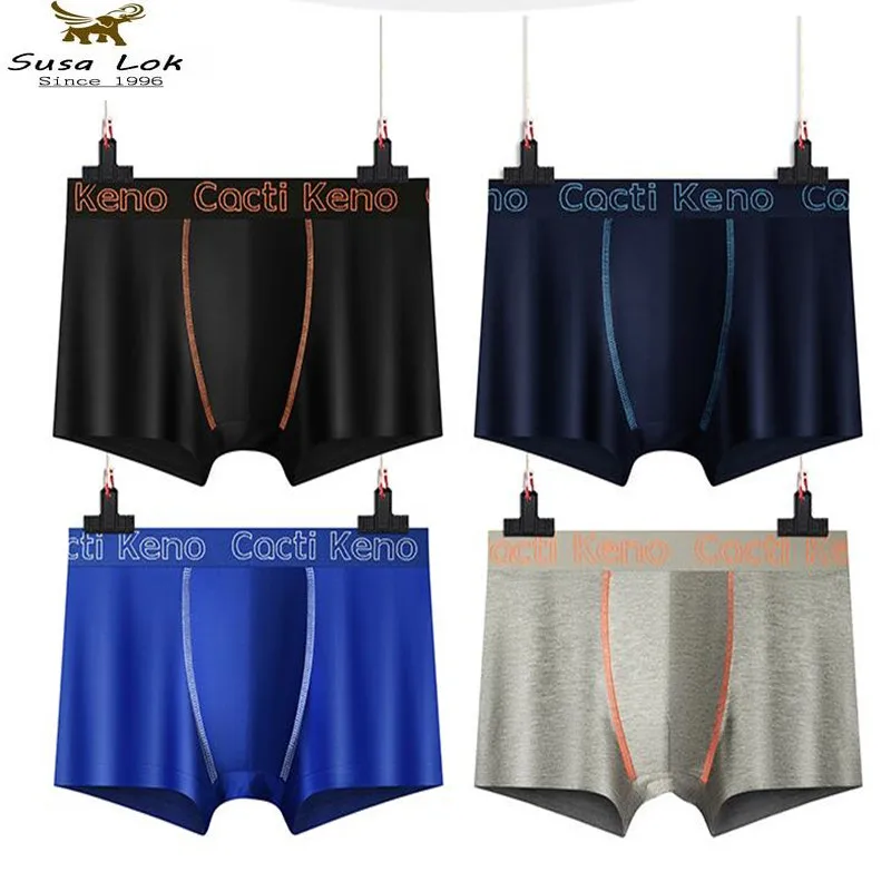 

Men's Underwear Modal Boxer Cotton Pants Man Sexy Breathable Underpants Shorts Big Size M-5XL High Elasticity Comfort Soft